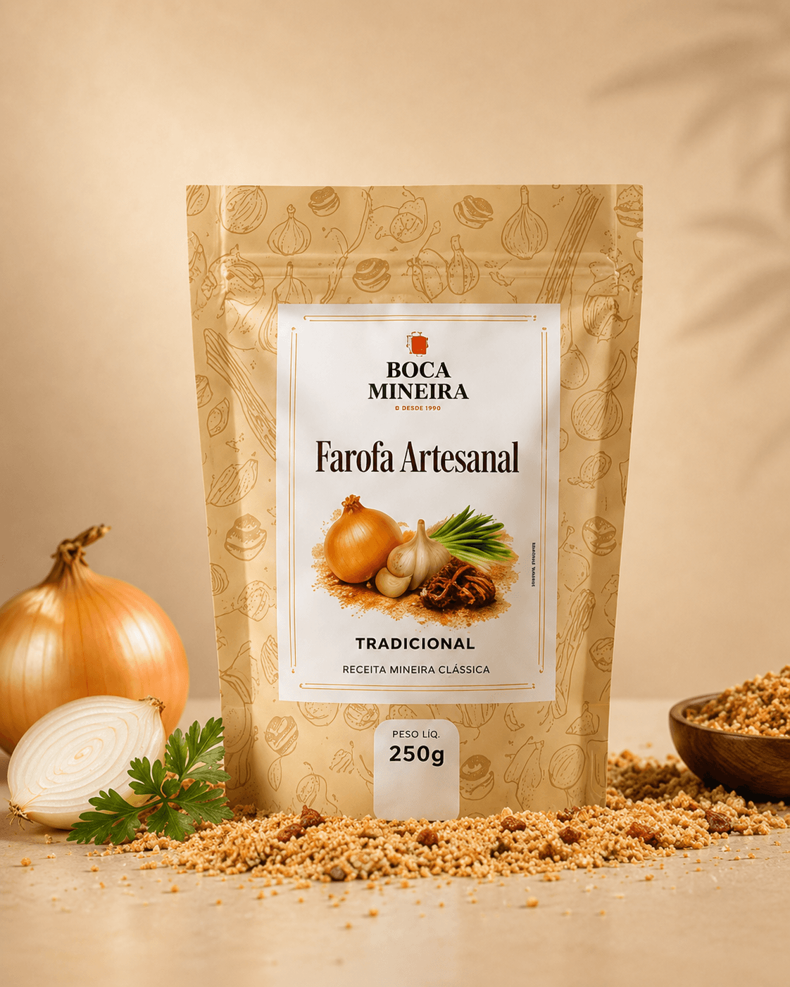 Farofa Tradicional artesanal Boca Mineira