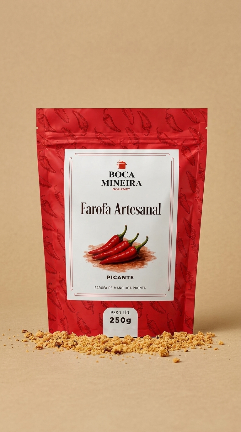 Farofa Picante artesanal Boca Mineira